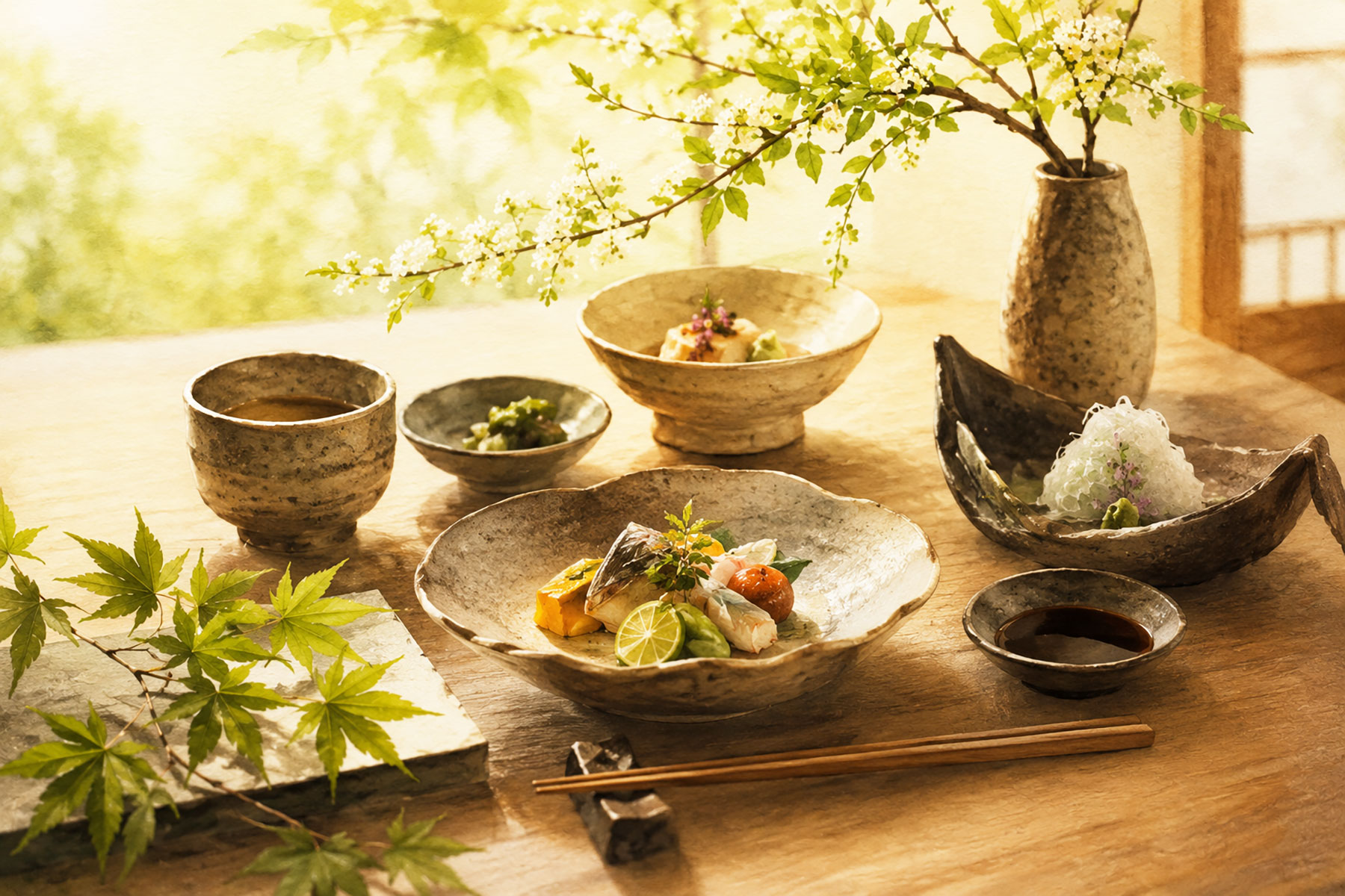 四季折々の食材を、丁寧な和食で
